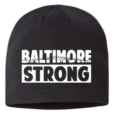 Pray For Baltimore Bridge Baltimore Strong Sustainable Beanie