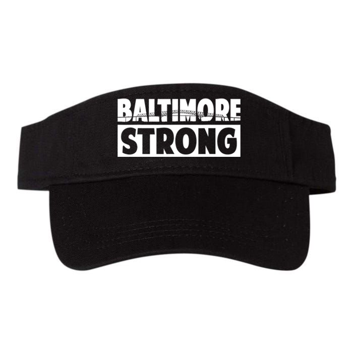 Pray For Baltimore Bridge Baltimore Strong Valucap Bio-Washed Visor