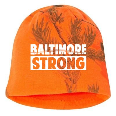 Pray For Baltimore Bridge Baltimore Strong Kati - Camo Knit Beanie