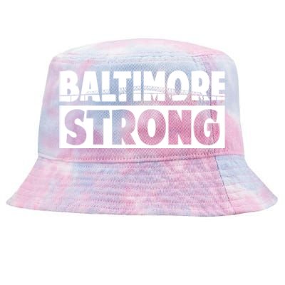 Pray For Baltimore Bridge Baltimore Strong Tie-Dyed Bucket Hat