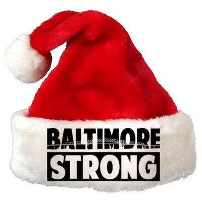 Pray For Baltimore Bridge Baltimore Strong Premium Christmas Santa Hat