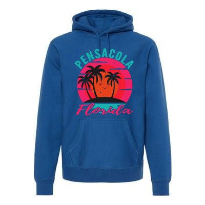 Pensacola Florida Beach Vacation Sunset Gift Premium Hoodie