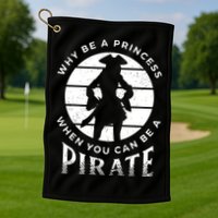 Pirate Freebooter Buccaneer Caribbean Adventure Golf Towel