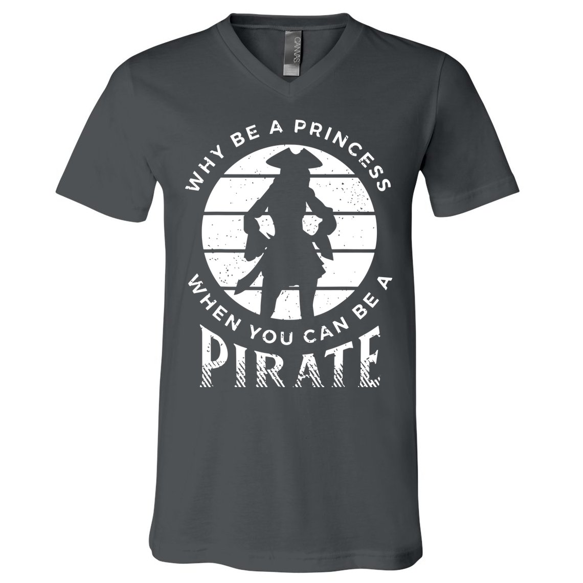 Pirate Freebooter Buccaneer Caribbean Adventure V-Neck T-Shirt