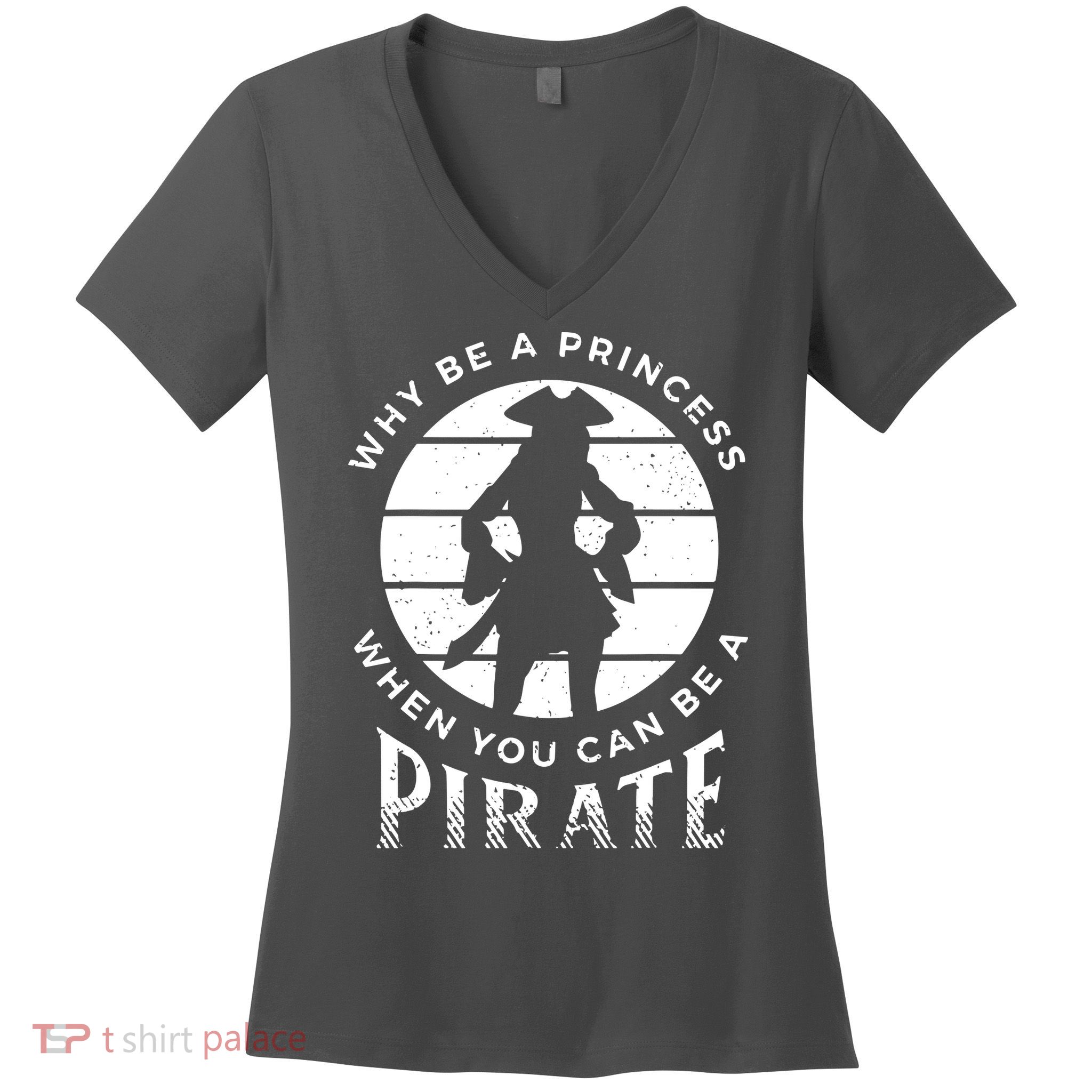 Pirate Freebooter Buccaneer Caribbean Adventure Women's V-Neck T-Shirt