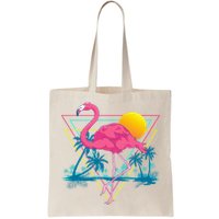 Pink Flamingo Beach Summer Vibes Palm Trees Tropical Summer Bag