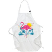 Pink Flamingo Beach Summer Vibes Palm Trees Tropical Summer Apron