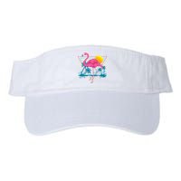 Pink Flamingo Beach Summer Vibes Palm Trees Tropical Summer Visor