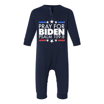 Pray For Biden Psalm 109:8 Infant Fleece One Piece