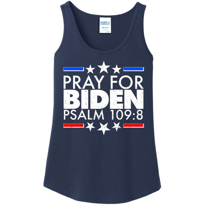 Pray For Biden Psalm 109:8 Ladies Essential Tank