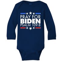 Pray For Biden Psalm 109:8 Baby Long Sleeve Bodysuit