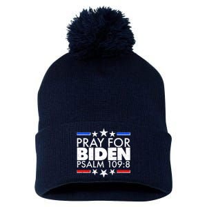 Pray For Biden Psalm 109:8 Pom Pom 12in Knit Beanie