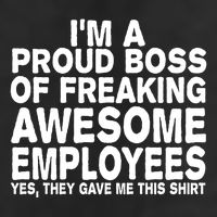 Proud Freaking Boss Of Awesome Employees Funny Gift 11oz C Handle Ceramic Mug