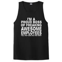 Proud Freaking Boss Of Awesome Employees Funny Gift PosiCharge Competitor Tank