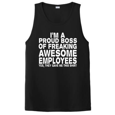 Proud Freaking Boss Of Awesome Employees Funny Gift PosiCharge Competitor Tank