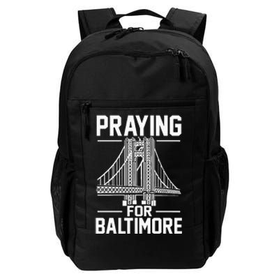 Praying For Baltimore The Baltimore Bridge Collapse Daily Commute Backpack