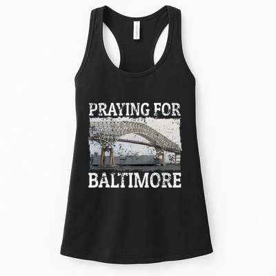 Praying For Baltimore The Baltimore Bridge Womens Tank Top