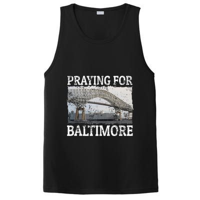 Praying For Baltimore The Baltimore Bridge PosiCharge Competitor Tank
