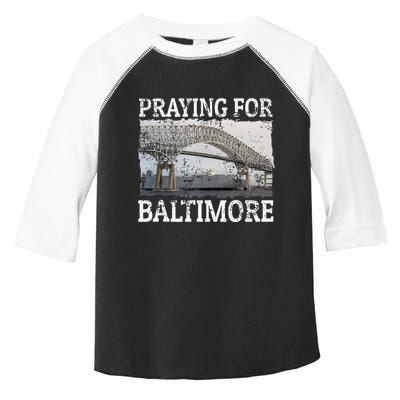 Praying For Baltimore The Baltimore Bridge Toddler Fine Jersey T-Shirt