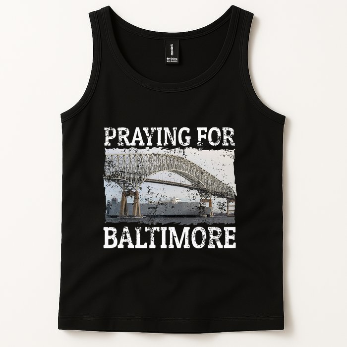 Praying For Baltimore The Baltimore Bridge Tank Top