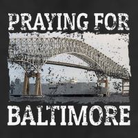 Praying For Baltimore The Baltimore Bridge Golf Towel
