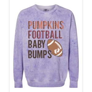 Pumpkins Football Baby Bumps Colorblast Crewneck Sweatshirt