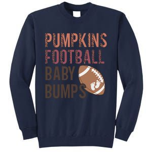 Pumpkins Football Baby Bumps Tall Sweatshirt