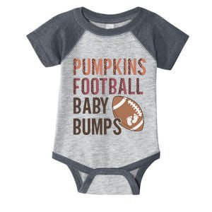 Pumpkins Football Baby Bumps Infant Baby Jersey Bodysuit