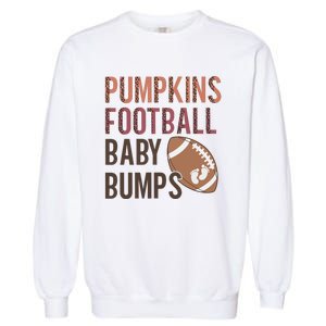 Pumpkins Football Baby Bumps Garment-Dyed Sweatshirt