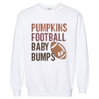 Pumpkins Football Baby Bumps Garment-Dyed Sweatshirt