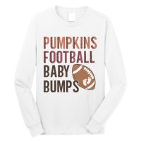 Pumpkins Football Baby Bumps Long Sleeve Shirt