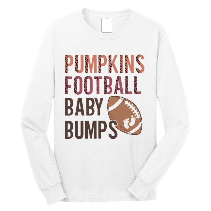 Pumpkins Football Baby Bumps Long Sleeve Shirt