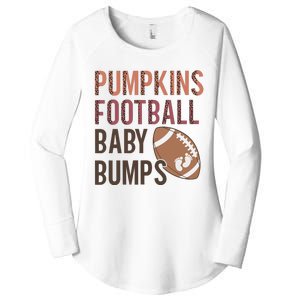 Pumpkins Football Baby Bumps Women's Perfect Tri Tunic Long Sleeve Shirt