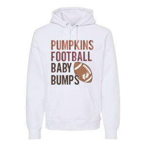 Pumpkins Football Baby Bumps Premium Hoodie