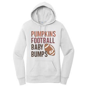 Pumpkins Football Baby Bumps Women's Pullover Hoodie