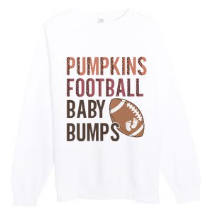 Pumpkins Football Baby Bumps Premium Crewneck Sweatshirt