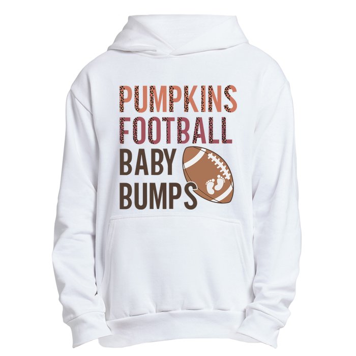 Pumpkins Football Baby Bumps Urban Pullover Hoodie