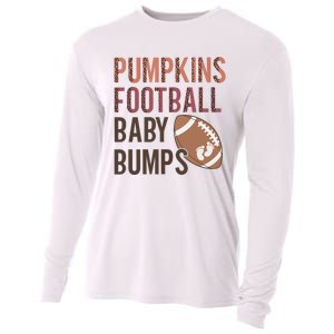 Pumpkins Football Baby Bumps Cooling Performance Long Sleeve Crew