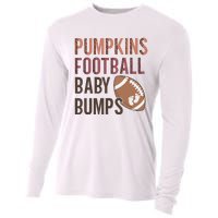 Pumpkins Football Baby Bumps Cooling Performance Long Sleeve Crew