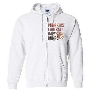 Pumpkins Football Baby Bumps Full Zip Hoodie