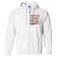 Pumpkins Football Baby Bumps Full Zip Hoodie