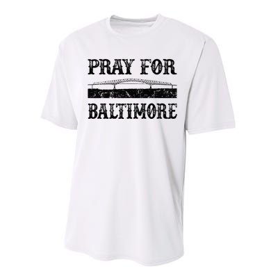 Pray For Baltimore Francis Scott Key Bridge Performance Sprint T-Shirt