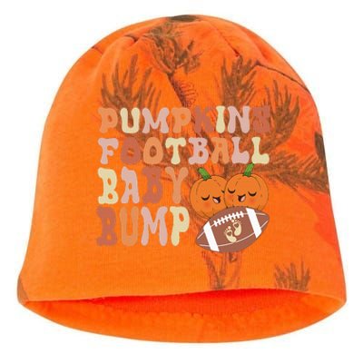 Pumpkins Football Baby Bumps Fall Thanksgiving Pregnancy Kati - Camo Knit Beanie