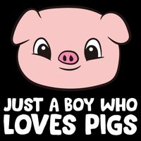 Pig Farmer Boy Just A Boy Who Loves Pigs Cool Gift Impact Tech Backpack