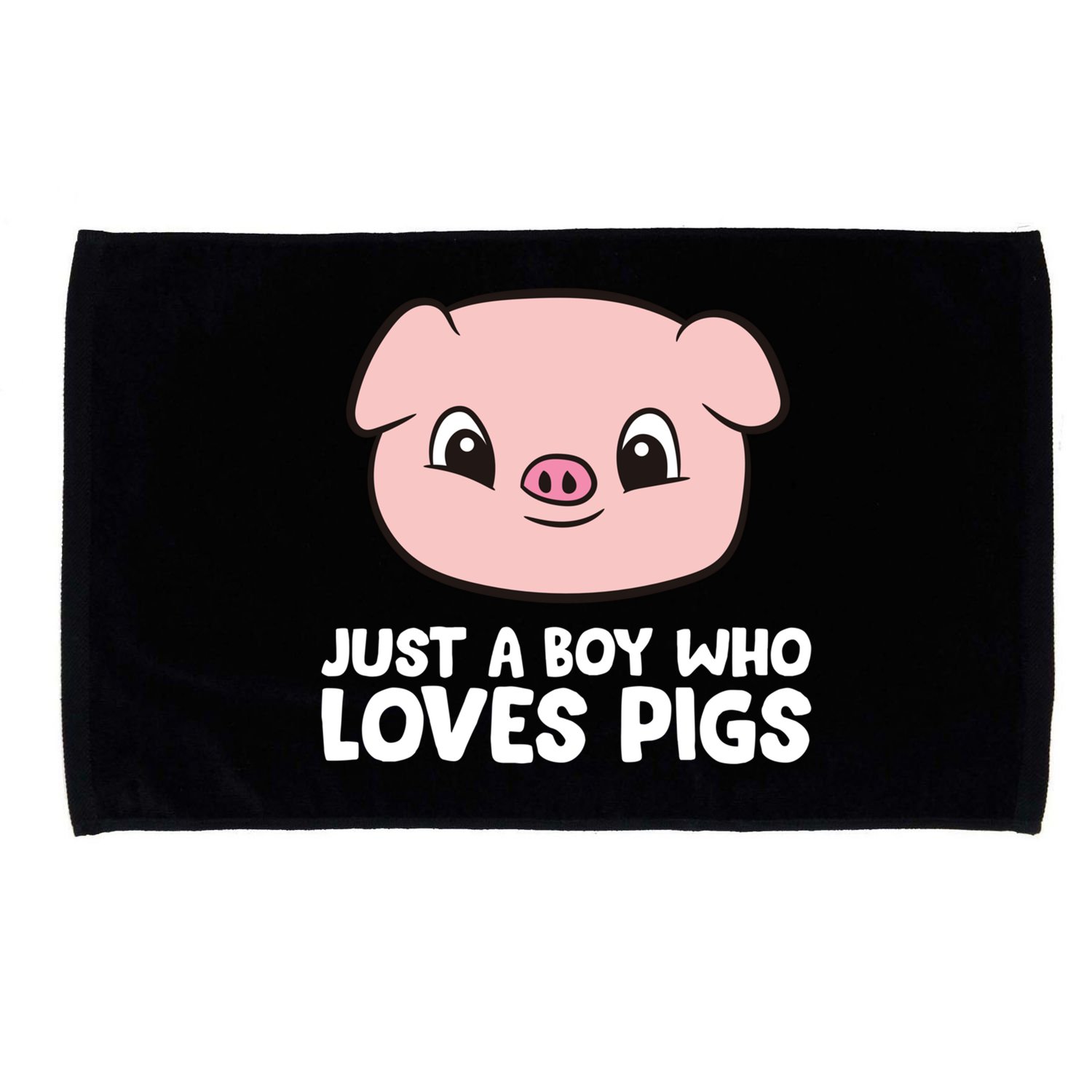 Pig Farmer Boy Just A Boy Who Loves Pigs Cool Gift Microfiber Hand Towel