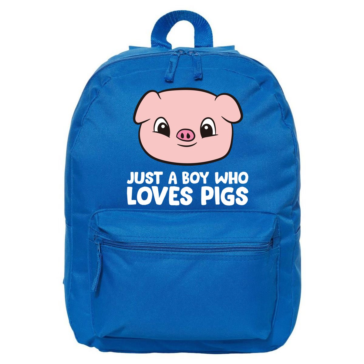 Pig Farmer Boy Just A Boy Who Loves Pigs Cool Gift 16 in Basic Backpack