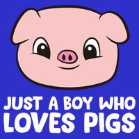 Pig Farmer Boy Just A Boy Who Loves Pigs Cool Gift 16 in Basic Backpack