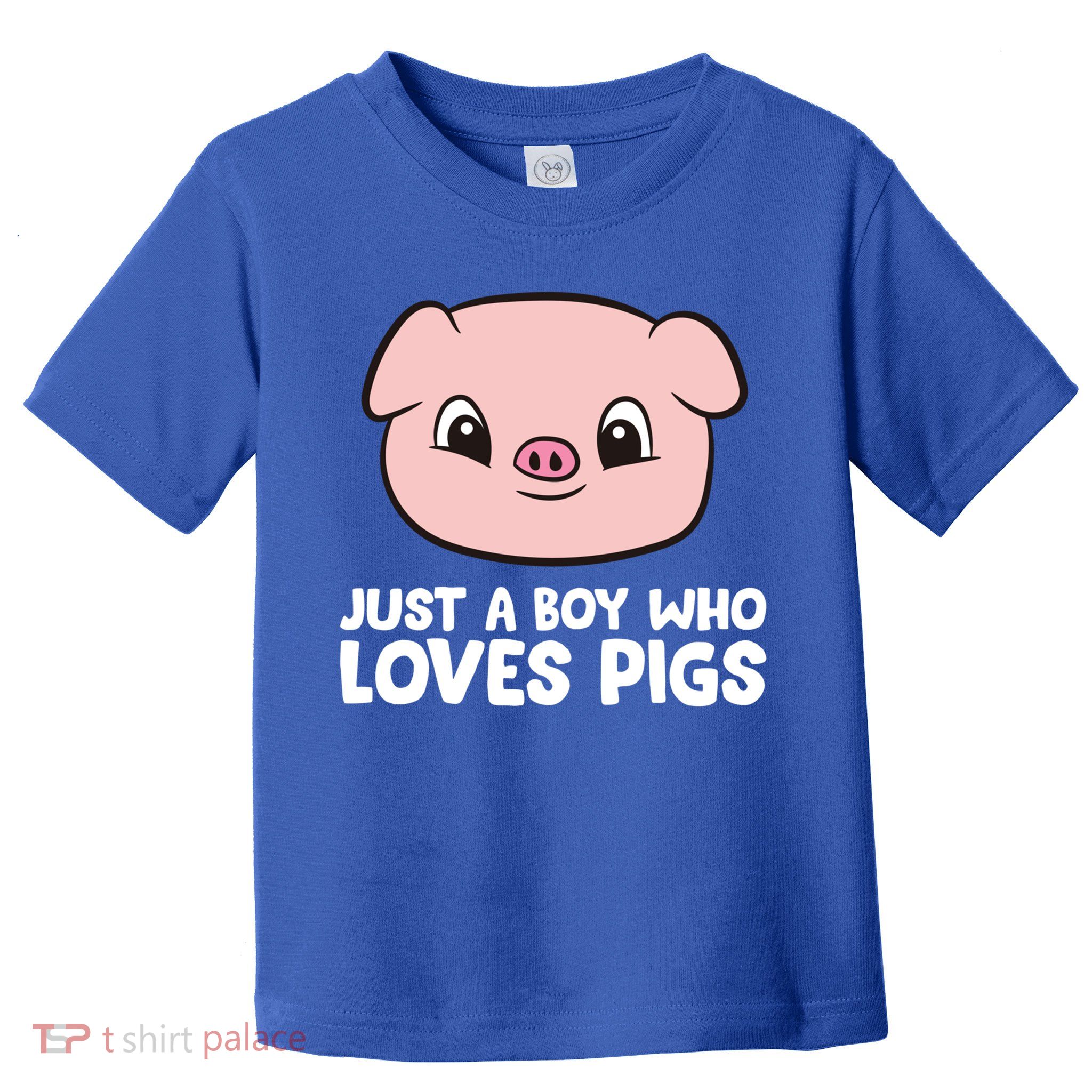 Pig Farmer Boy Just A Boy Who Loves Pigs Cool Gift Toddler T-Shirt