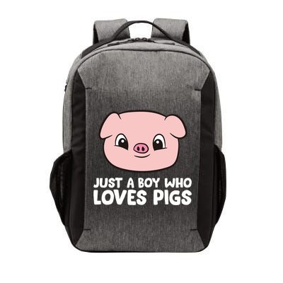 Pig Farmer Boy Just A Boy Who Loves Pigs Cool Gift Vector Backpack