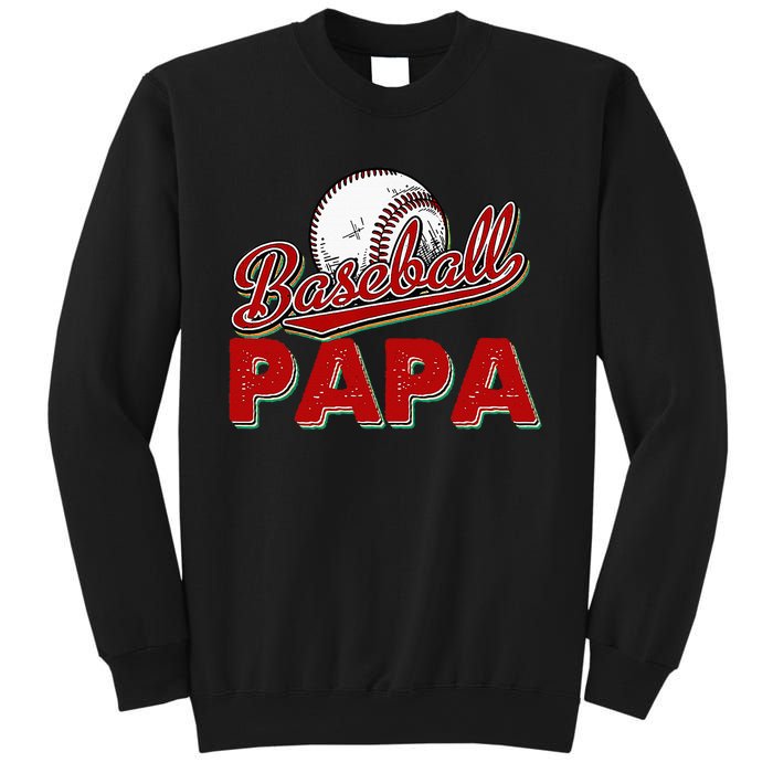 Papa Flag Baseball Fathers Day Sweatshirt